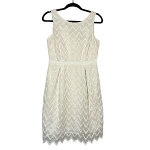 DR Collection‎ Dress Women's Size 4 Off-White Romantic Elegant Luxury